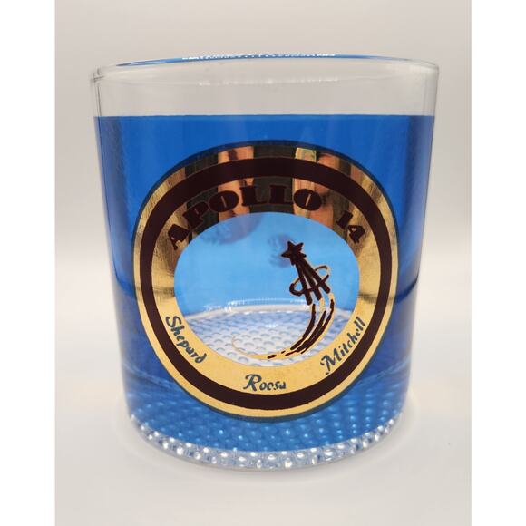 Vintage NASA Apollo Glasses Complete Collection – Set of 10 Blue/Gold Tumblers - Picture 9 of 16